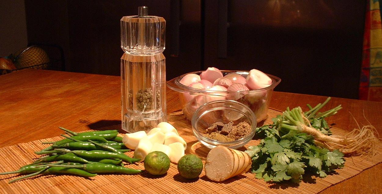Veg green curry